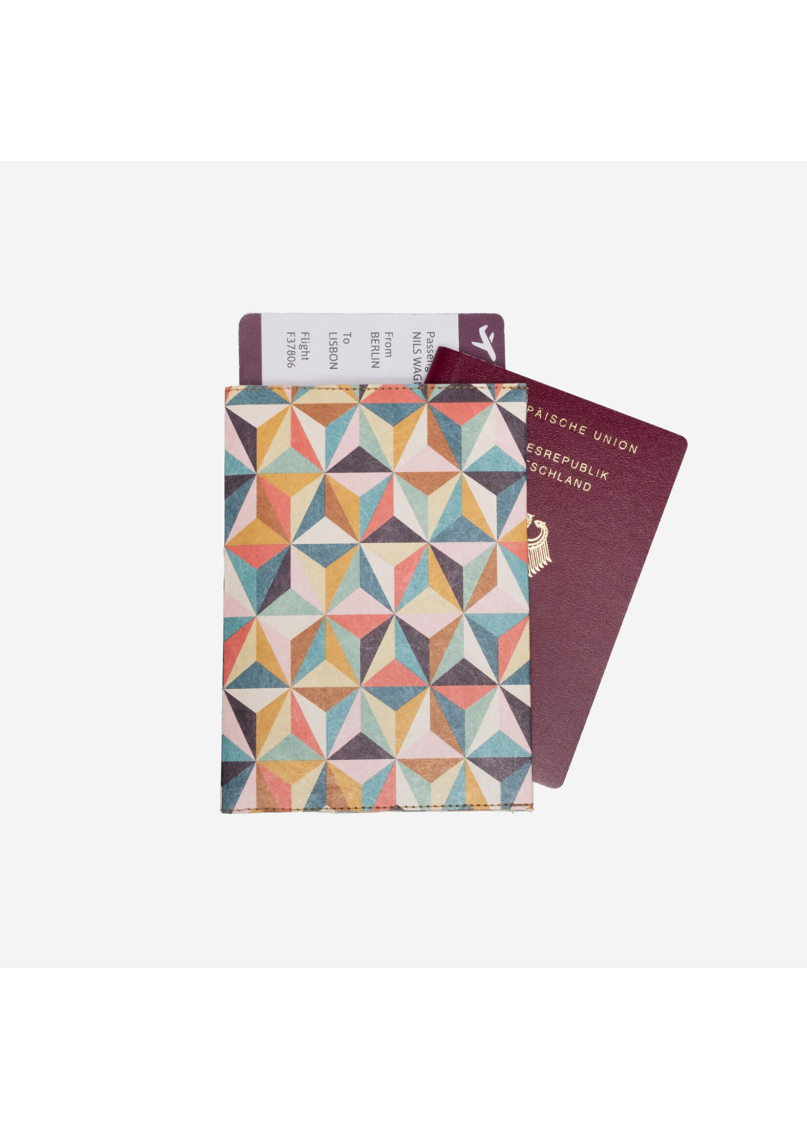 Paprcuts Reisepass Cover - Abstract Retro Tyvek
