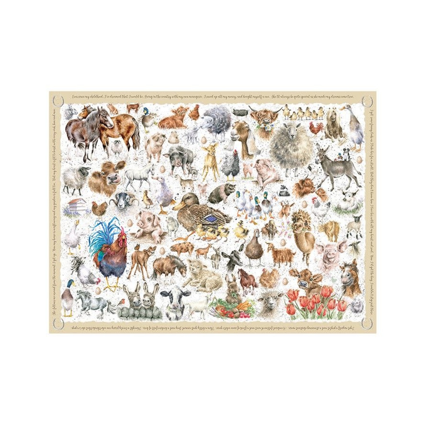 Wrendale Design Puzzle Farmyard Friends