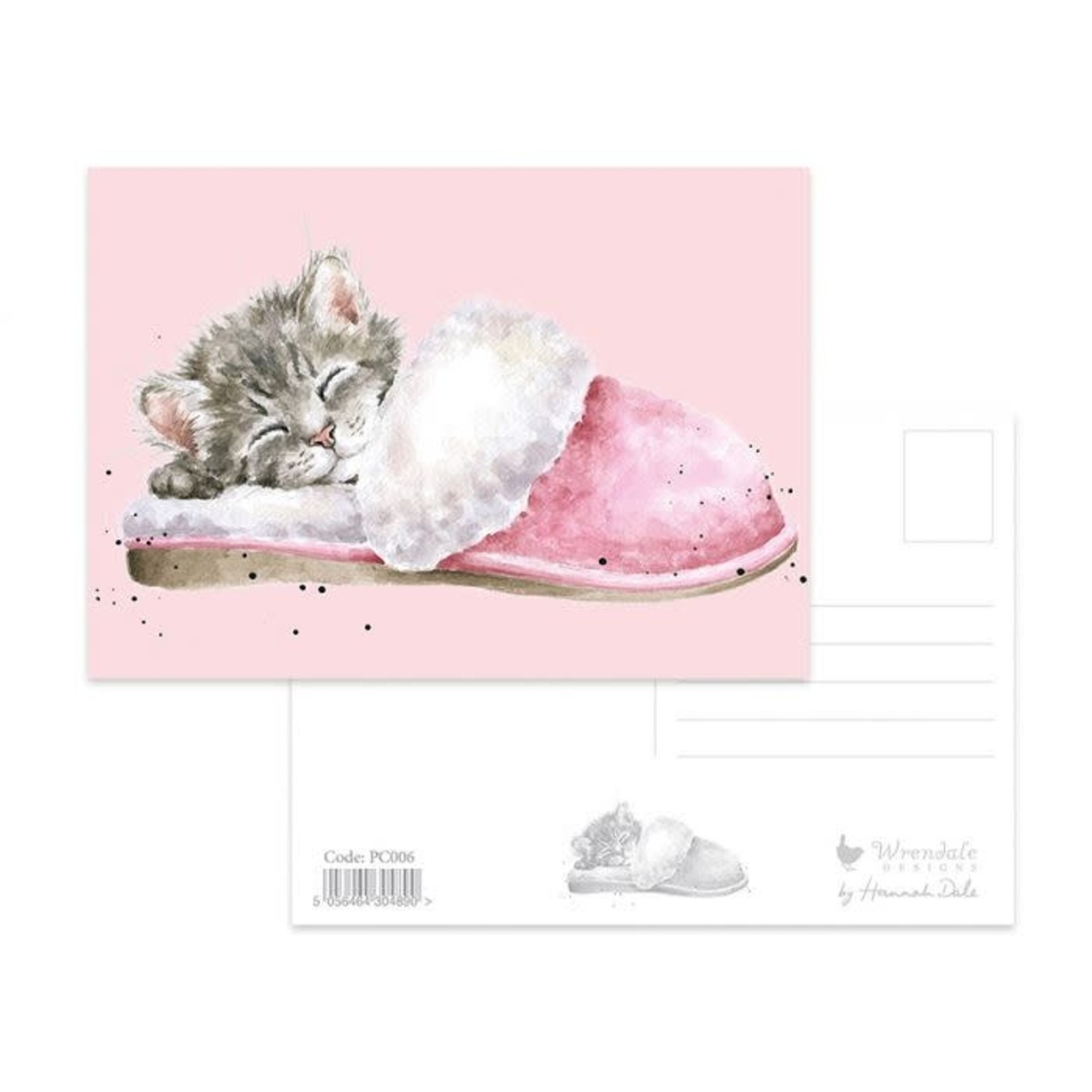 Wrendale Design The Snuggle is real Postcard - Cats