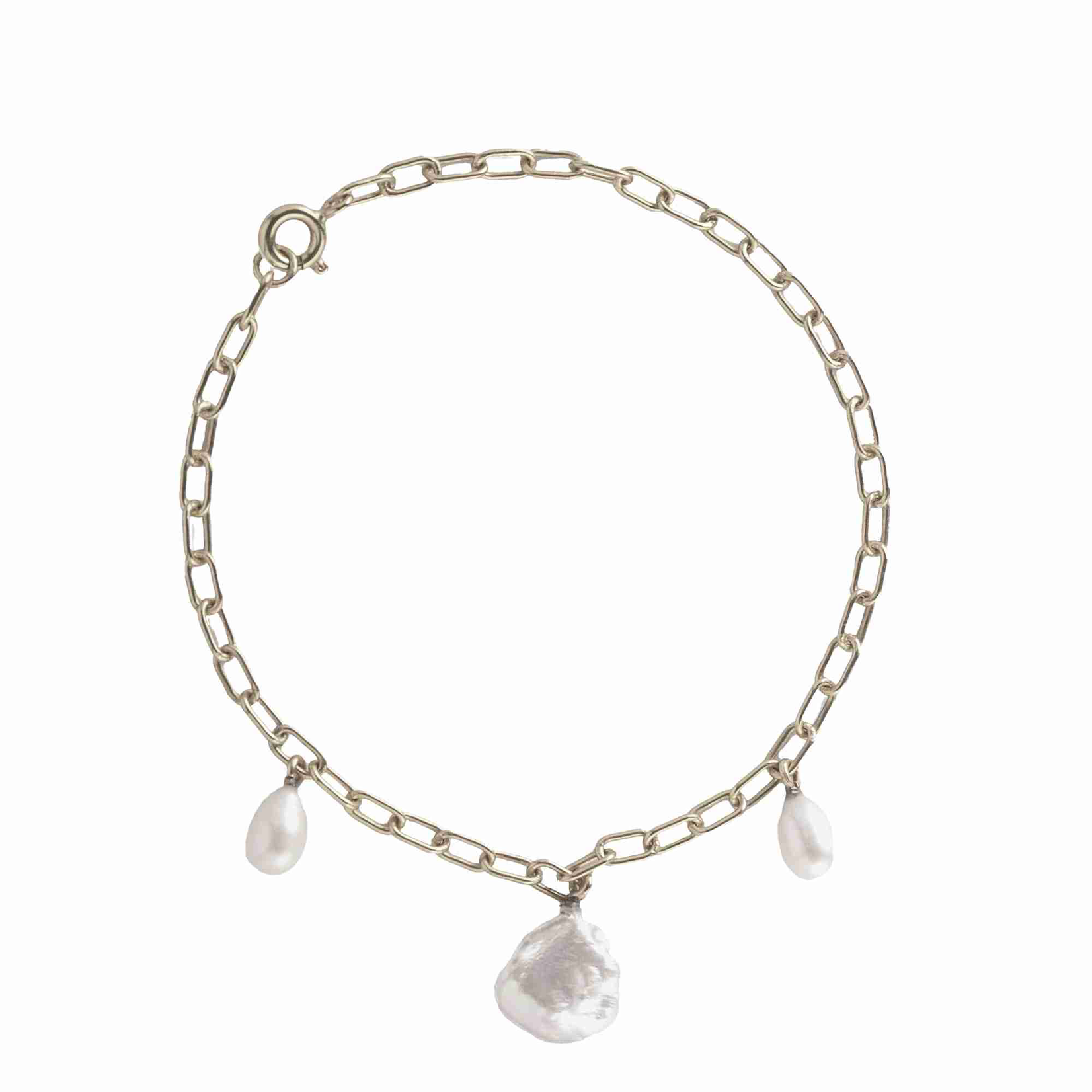 PROTSAAH Armband Pearls Galore Trio Silber