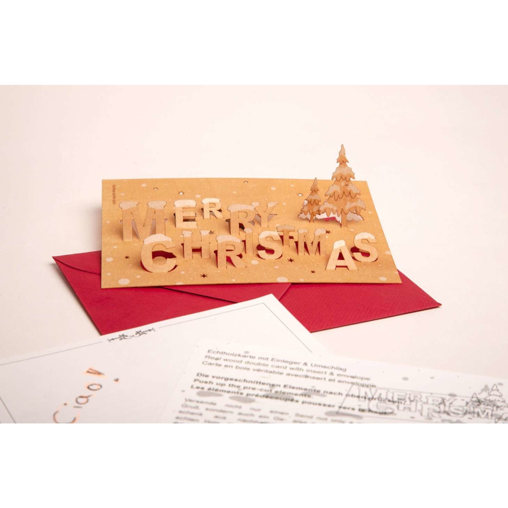 formes Berlin Merry Christmas - Holzgrußkarte mit PopUp-Motiv