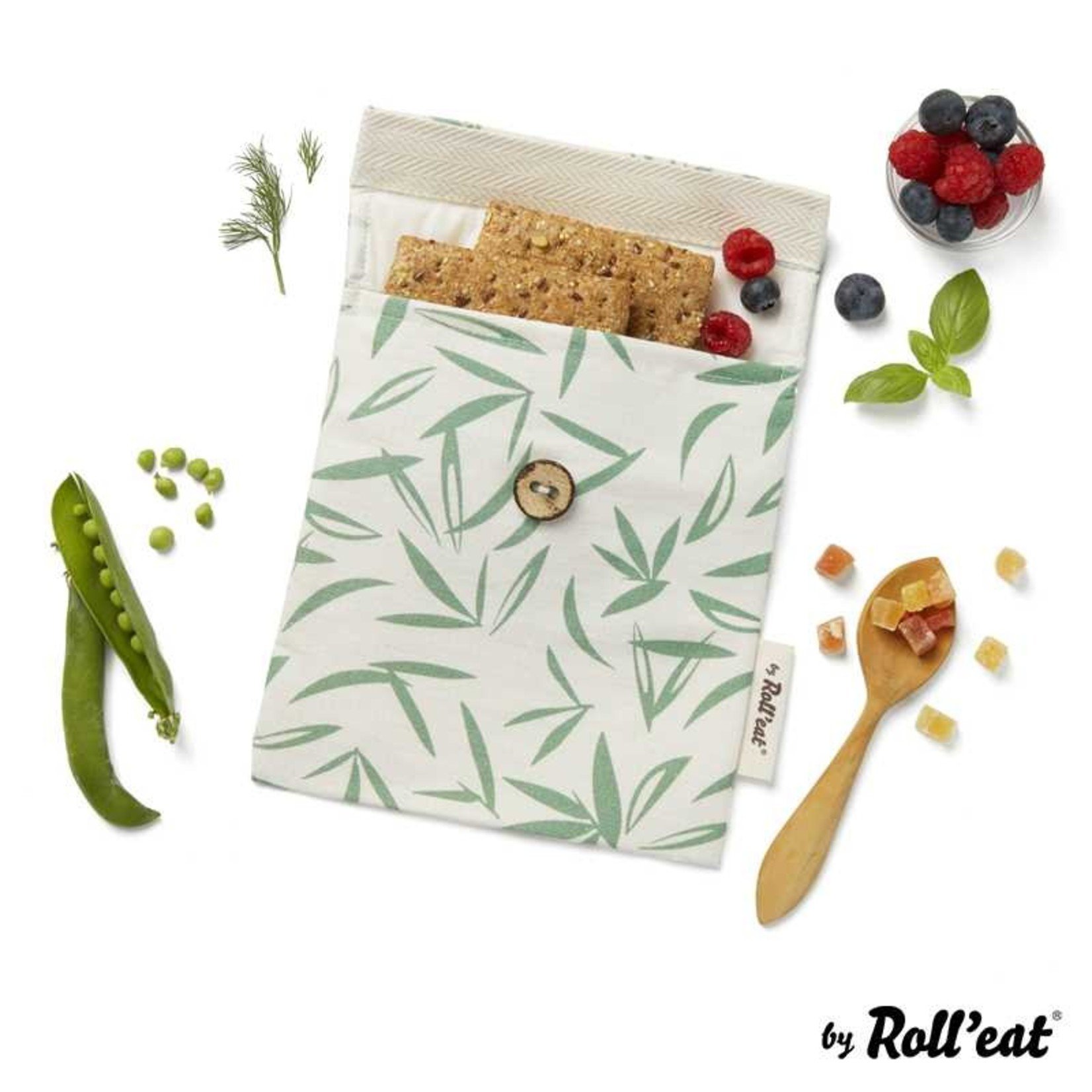 Roll'Eat Snack'n'Go Lunch Bag Bio Etnia Leaves