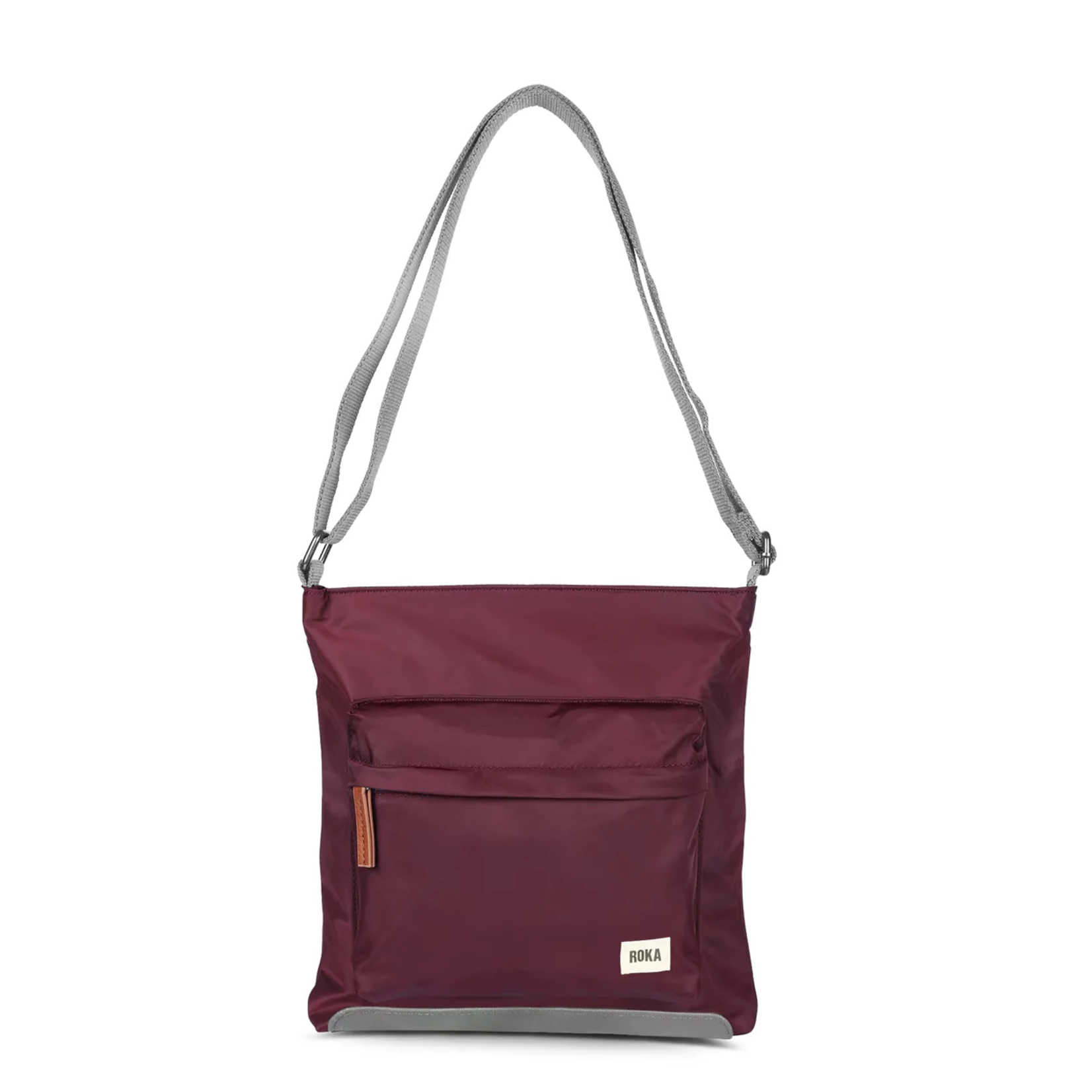 ROKA London Kennington B Sustainable Nylon Crossbody Plum