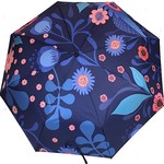 sense&purpose Schirm Blau mit Blumen