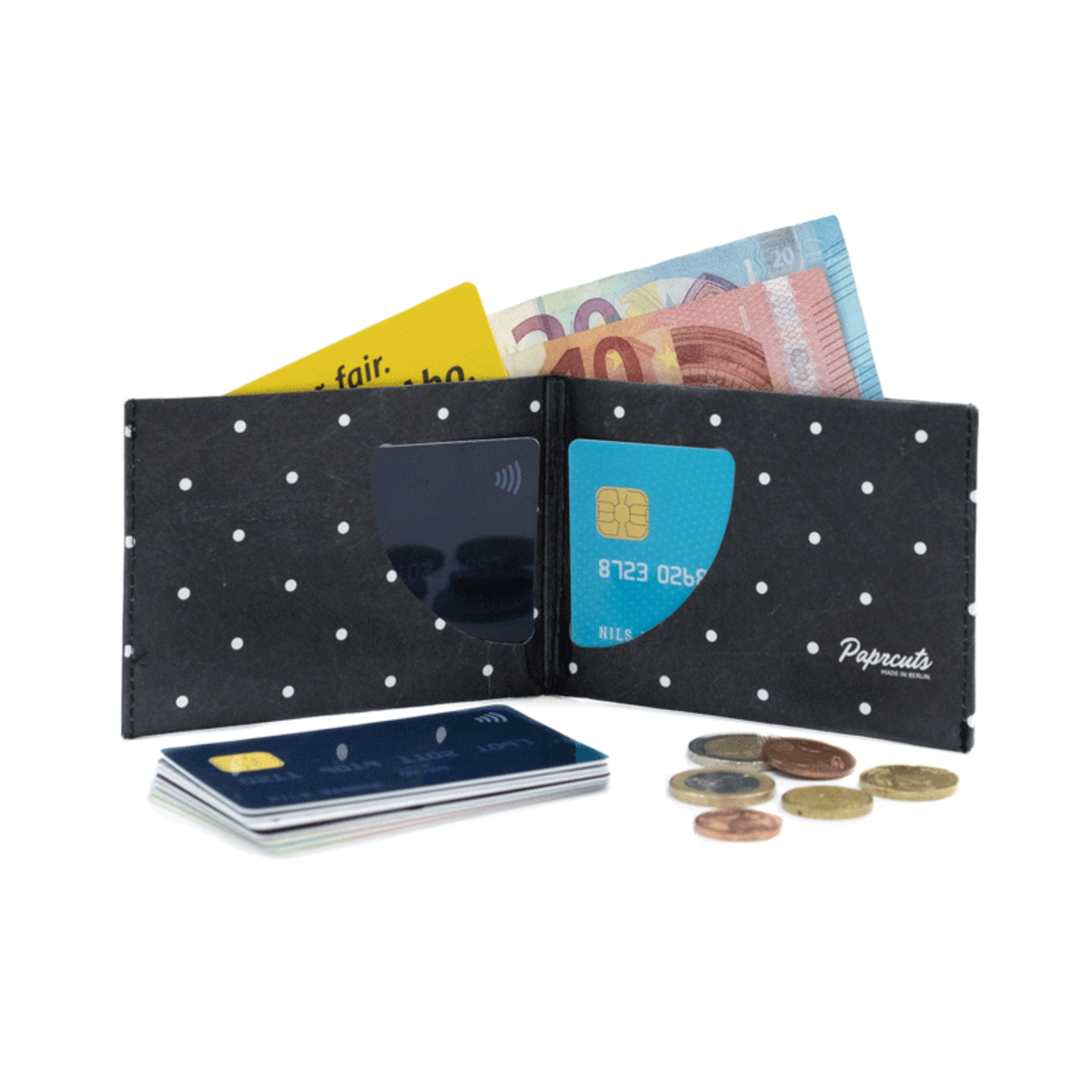 Paprcuts das Original Portemonaie RFID Polka Dots Tyvek