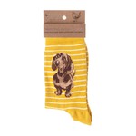 Wrendale Design Socken Dog Mustard - Dackel