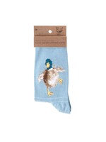 Wrendale Design Socken Duck blau Ente