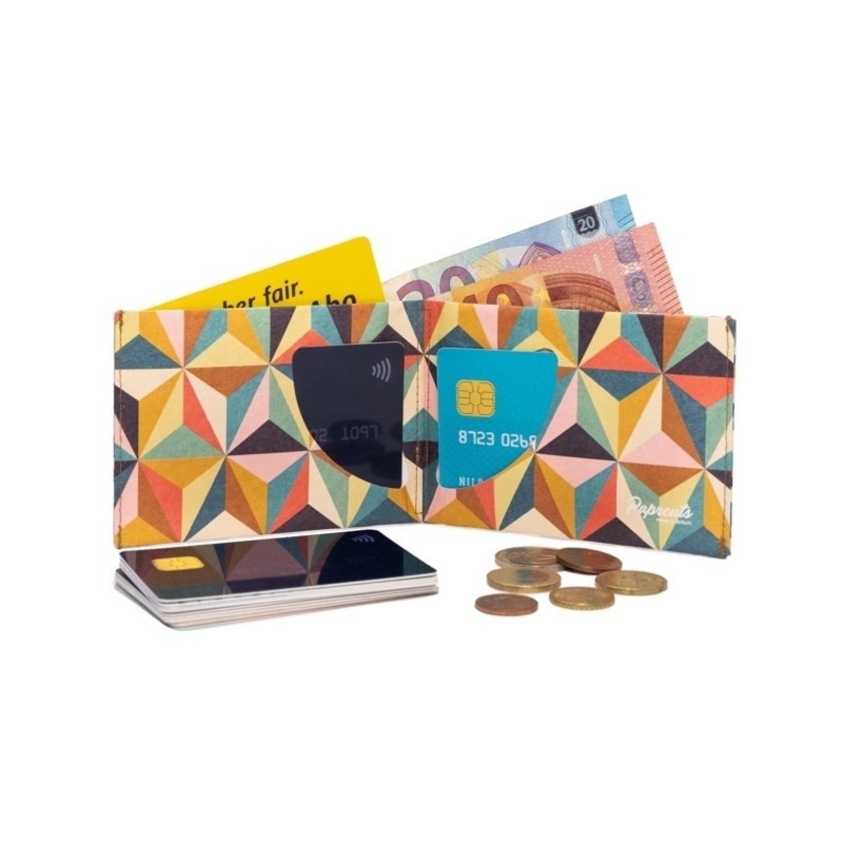 Paprcuts das Original Portemonnaie RFID Abstract Retro Tyvek