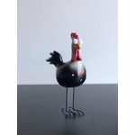 Hühner stehend, gepunktet - schwarz