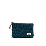 ROKA London Carnaby Teal snake Small Recycled Canvas