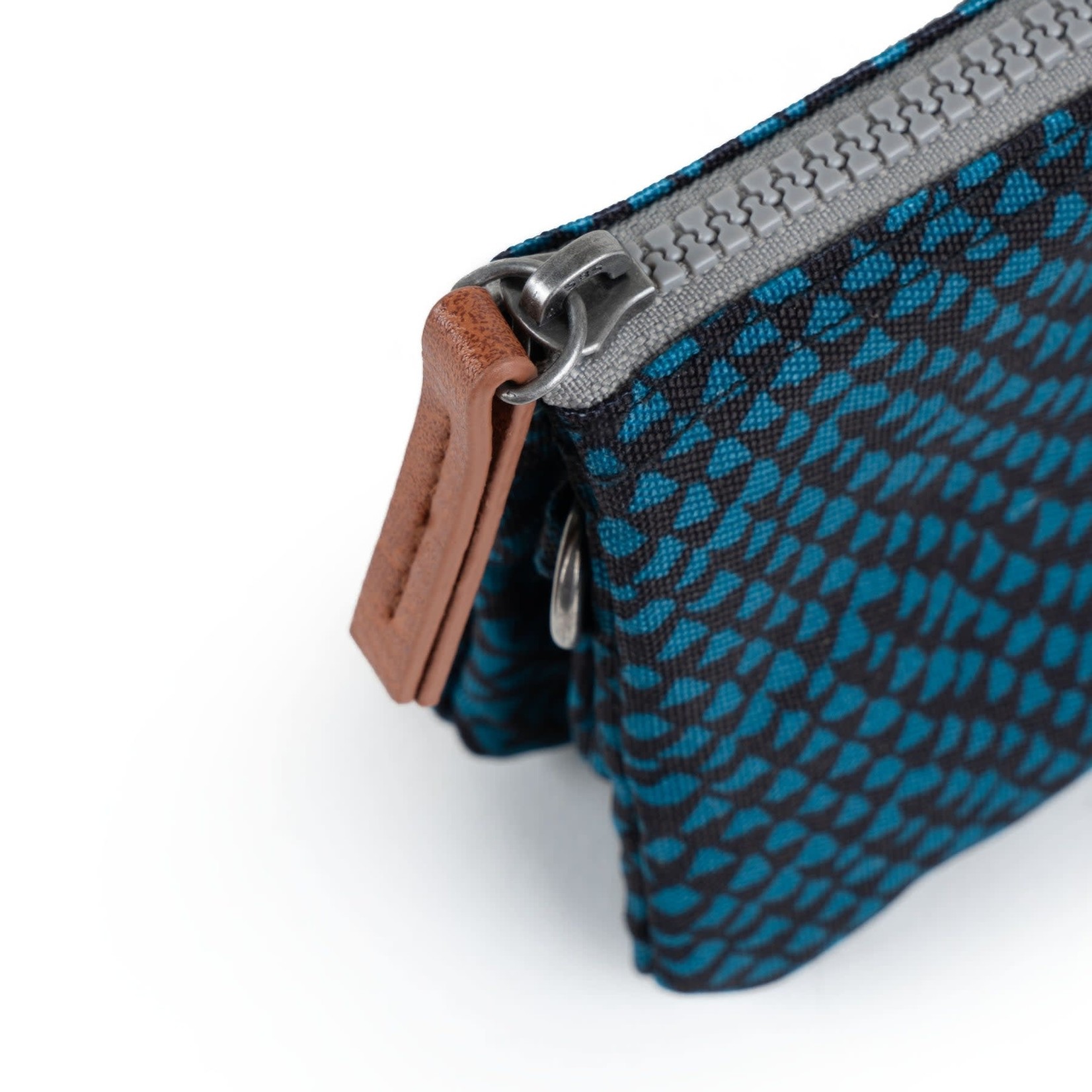ROKA London Carnaby Teal snake Small Recycled Canvas
