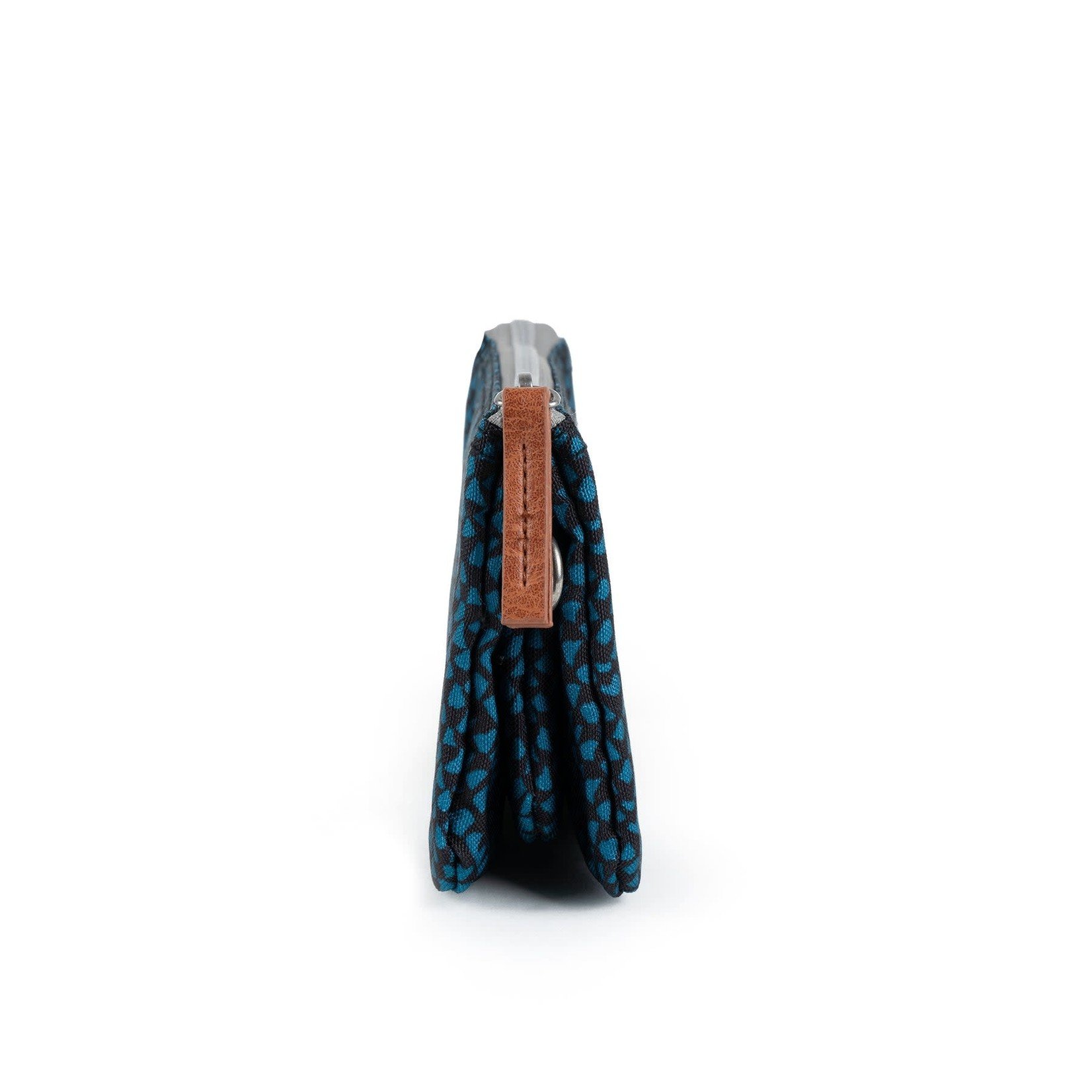 ROKA London Carnaby Teal snake Small Recycled Canvas