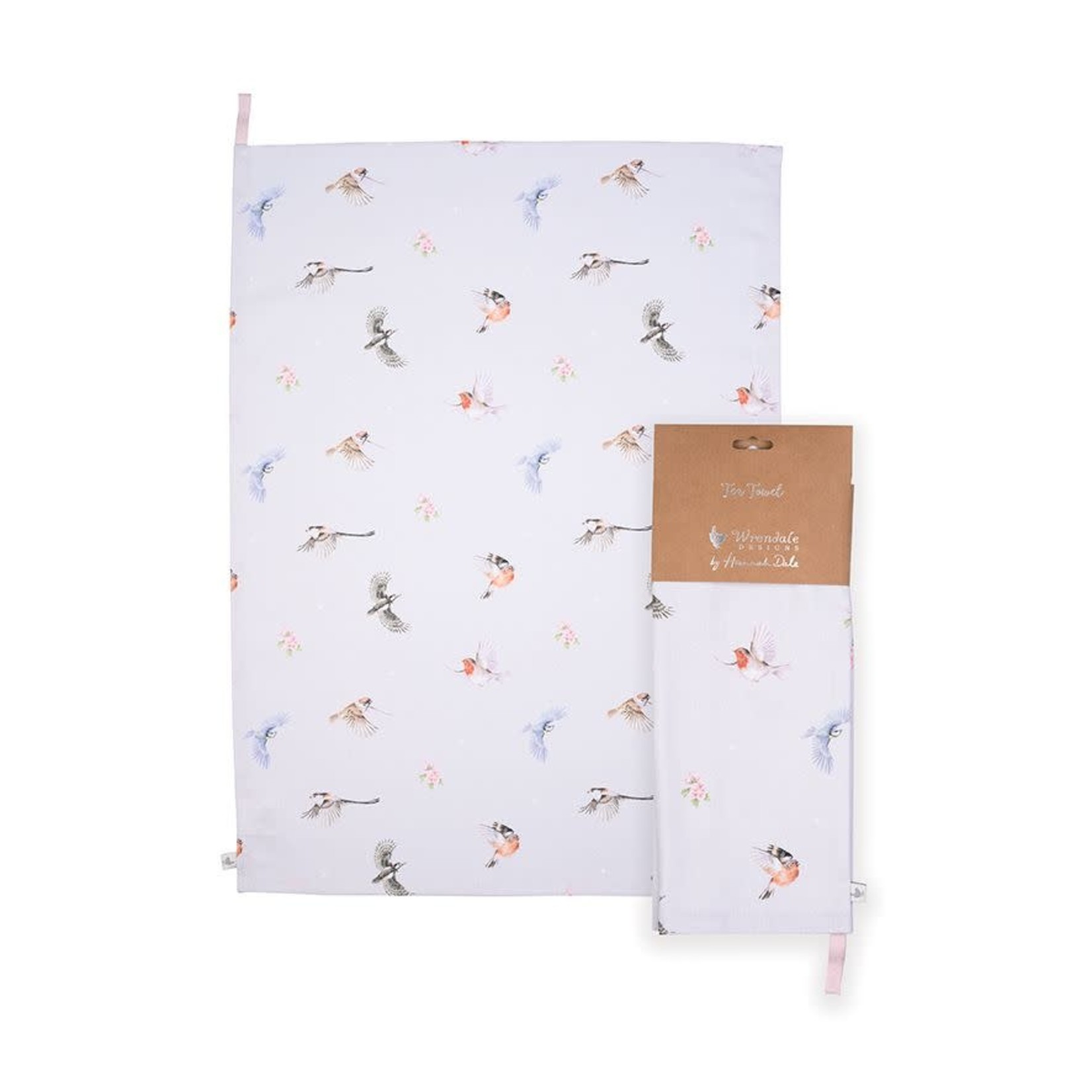 Wrendale Design Tea Towel  'Feathered Friends' Bird