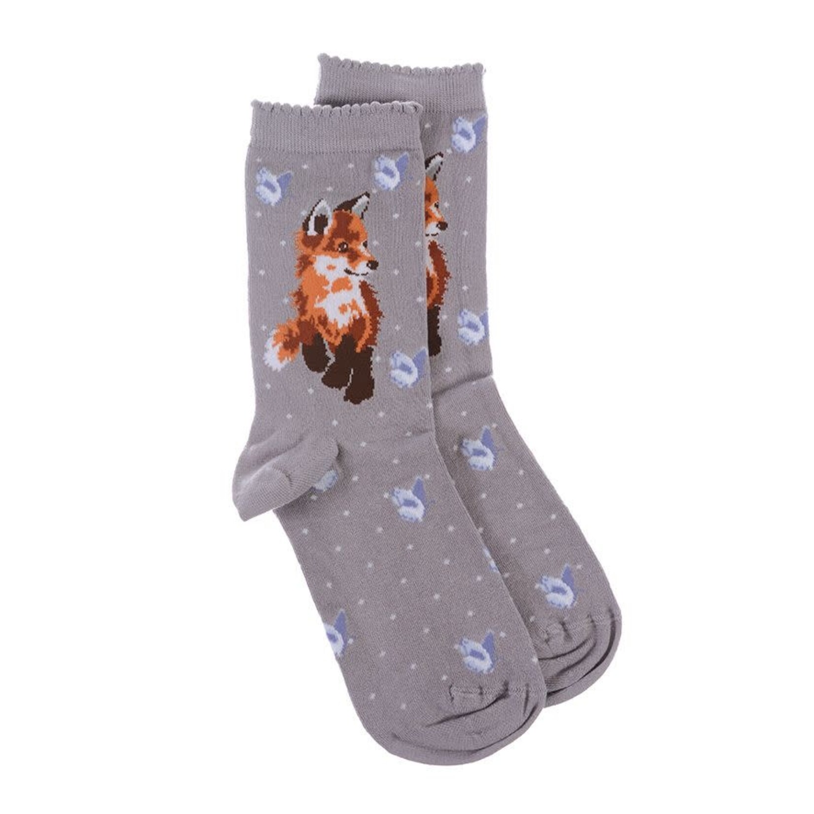 Wrendale Design Fox Sock - Born to be Wild 100% Ökotex Bambus