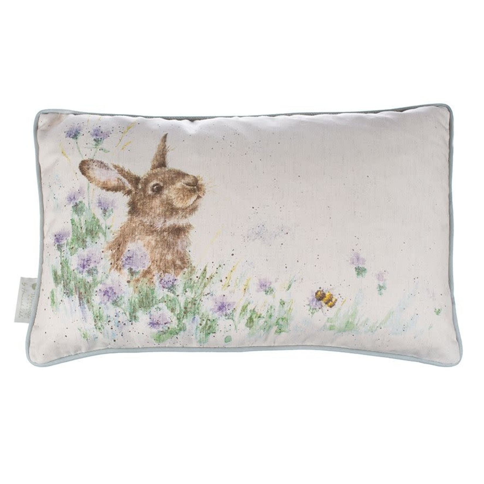 Wrendale Design Rechteckiges Kaninchenkissen 'Meadow Rabbit' 50x30cm