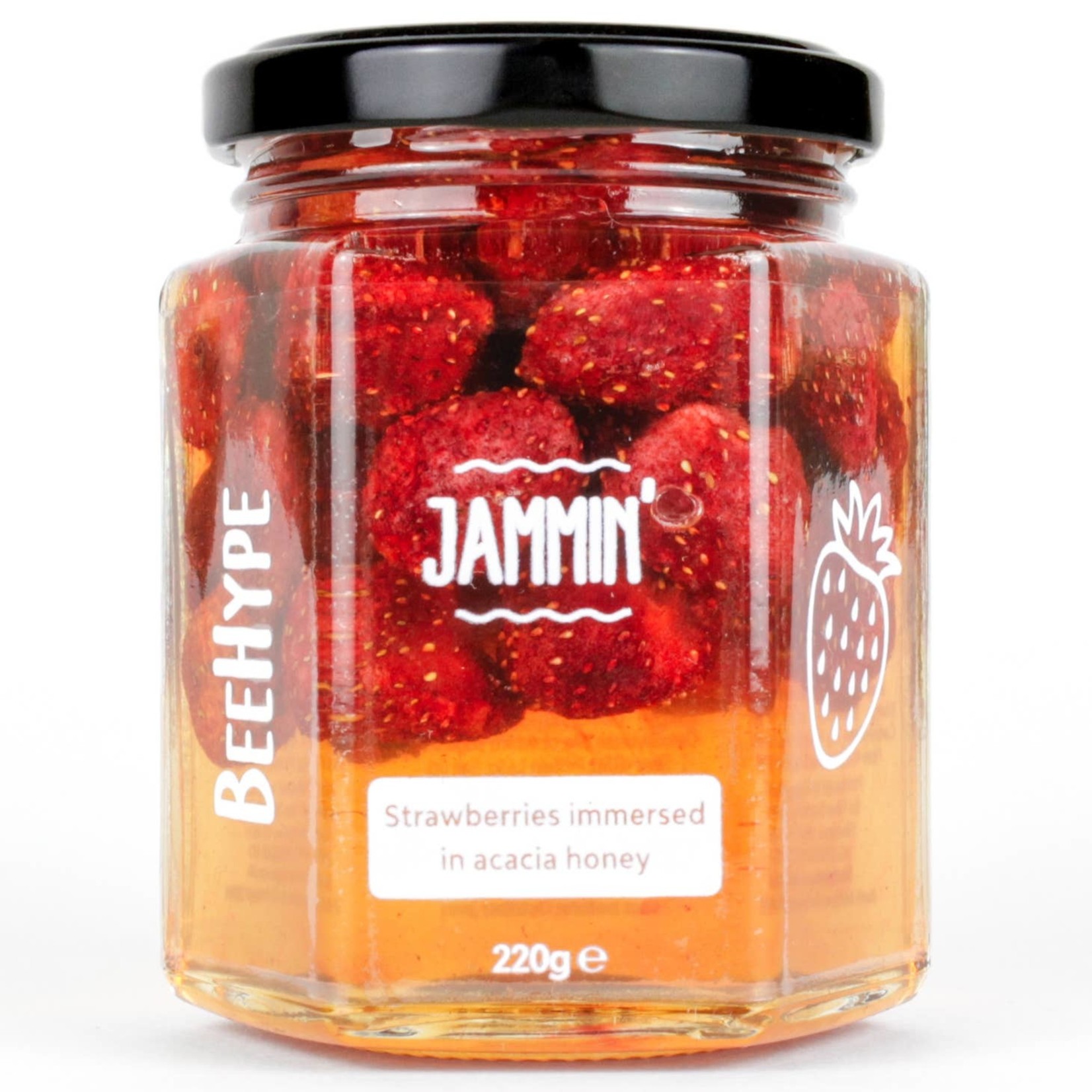 BeeHype Jammin' In Akazienhonig konservierte Erdbeeren  220gr