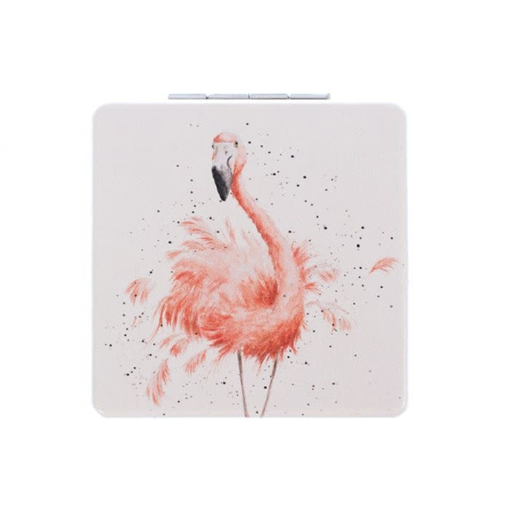 Wrendale Design Taschenspiegel „Pretty in Pink“Flamingo