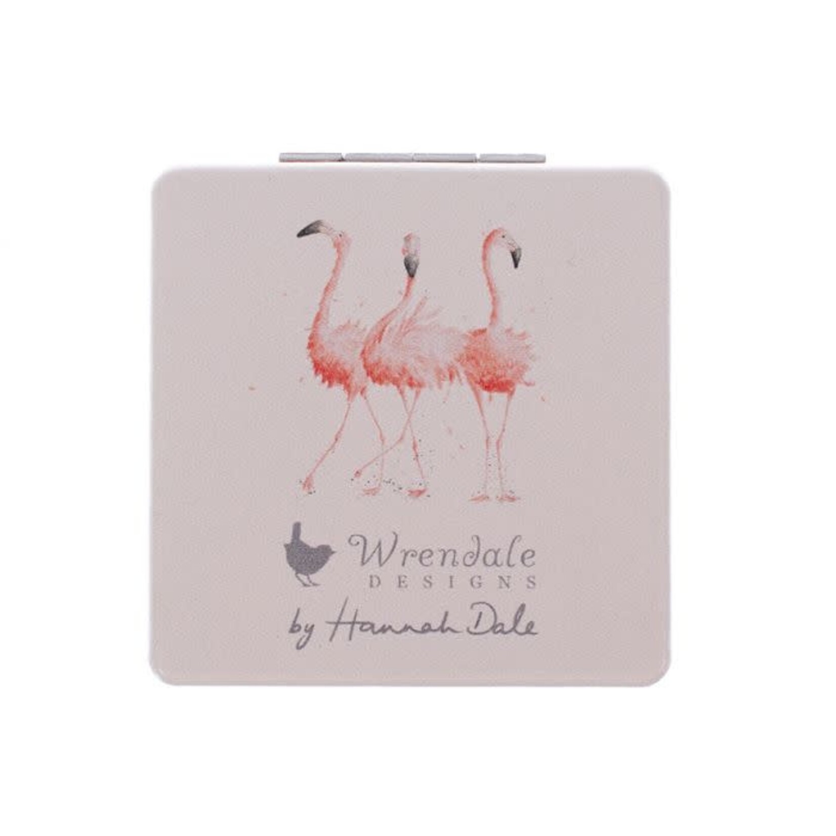 Wrendale Design Taschenspiegel „Pretty in Pink“Flamingo