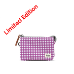 ROKA London Carnaby Purple Gingham Small Recycled Canvas