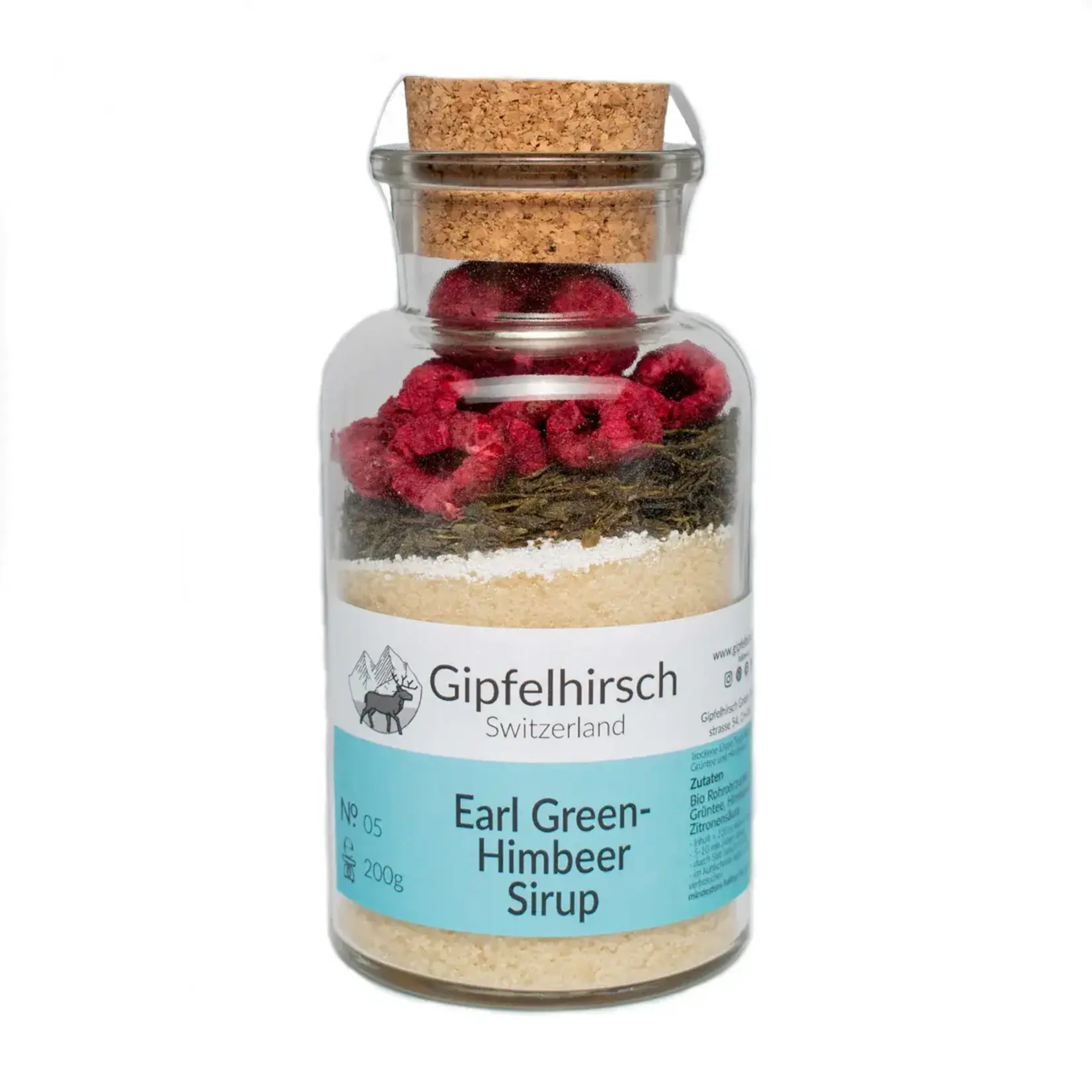 gipfelhirsch Sirup-Green Himbeer