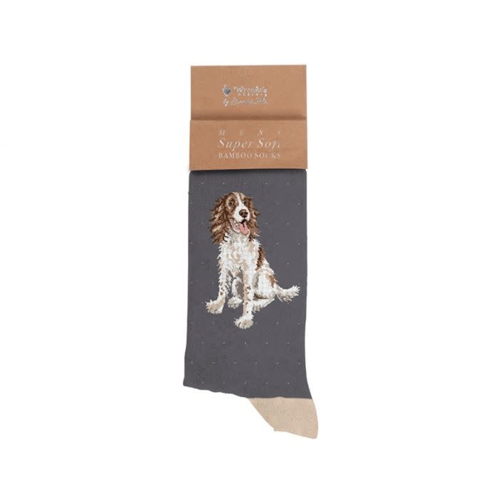 Wrendale Design Socken für den Mann - Spaniel Men's Sock - Willow