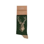 Wrendale Design Socken für den Mann - Stag Men's Sock - Portrait of a Stag