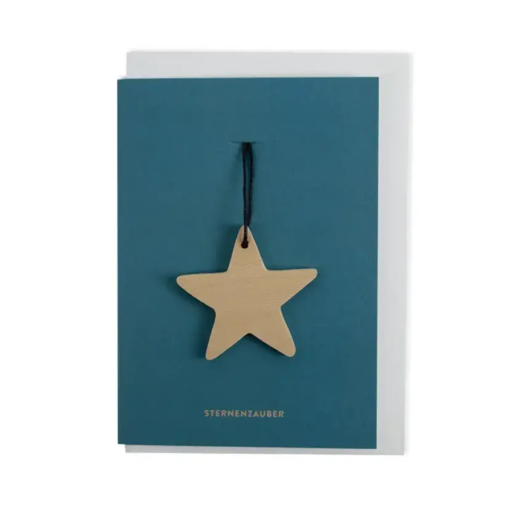 Fidea Design Faltkarte Arvenholz Nachthimmel - Sternenzauber