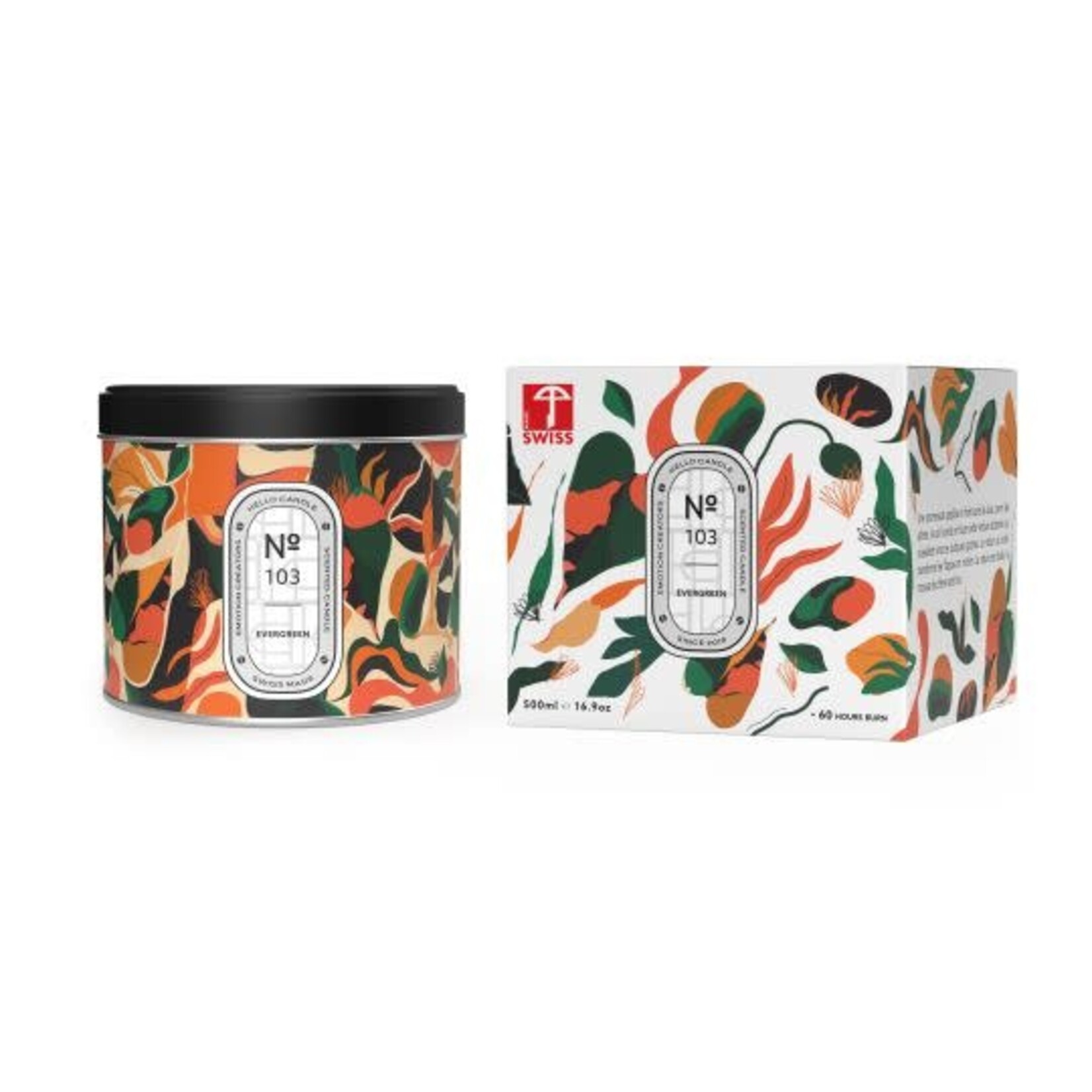 Hello Candle 103 - Evergreen - Duftkerze aus Soja 500ml