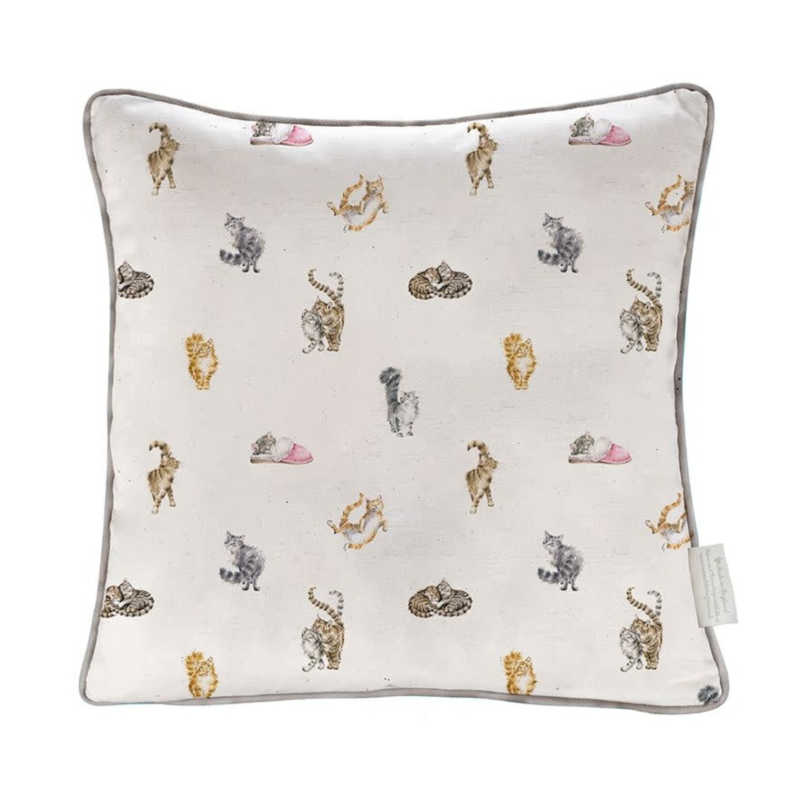 Wrendale Design Kissen Sweet Dreams Cats Leinen/Baumwolle