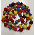 sense&purpose Filzgirlande PomPom multisize rainbow