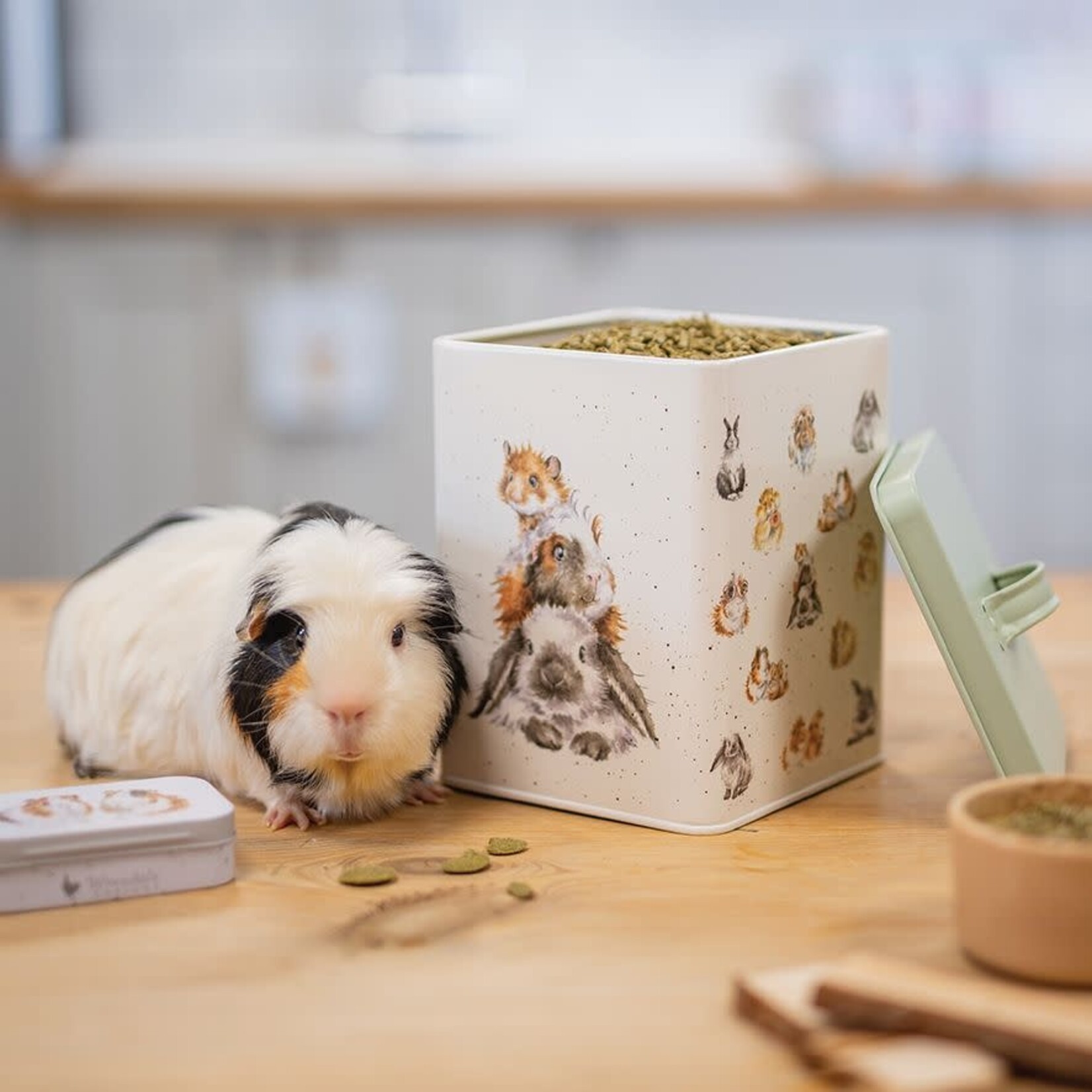 Wrendale Design Nagetierfutter Dose - Guinea Pig and Rabbit
