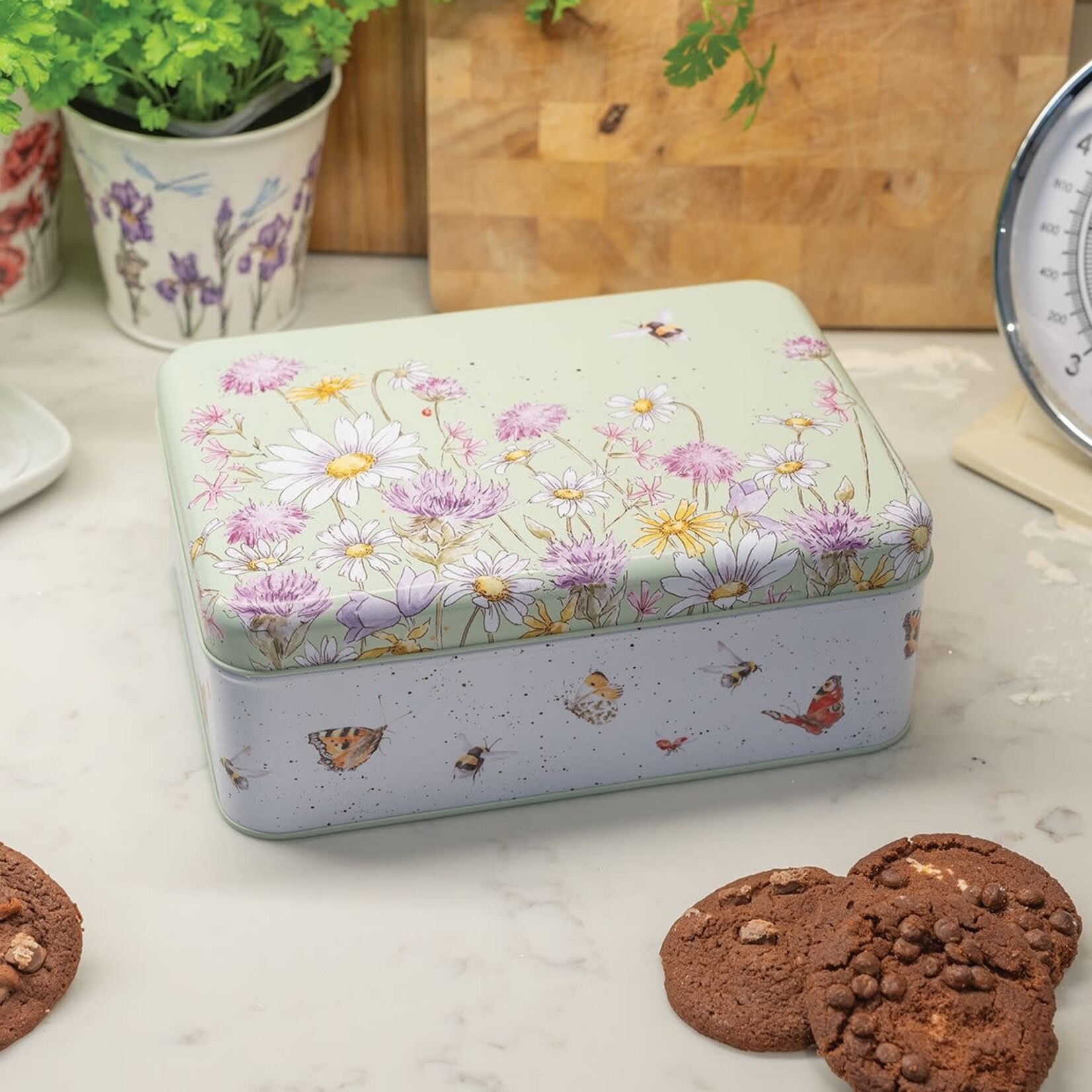 Wrendale Design Tin Blumenwiese Rectangular