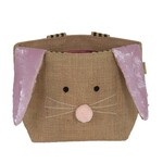 ARTEBENE Geschenktasche Jute Ostern Hase Rosa 29x19x10cm