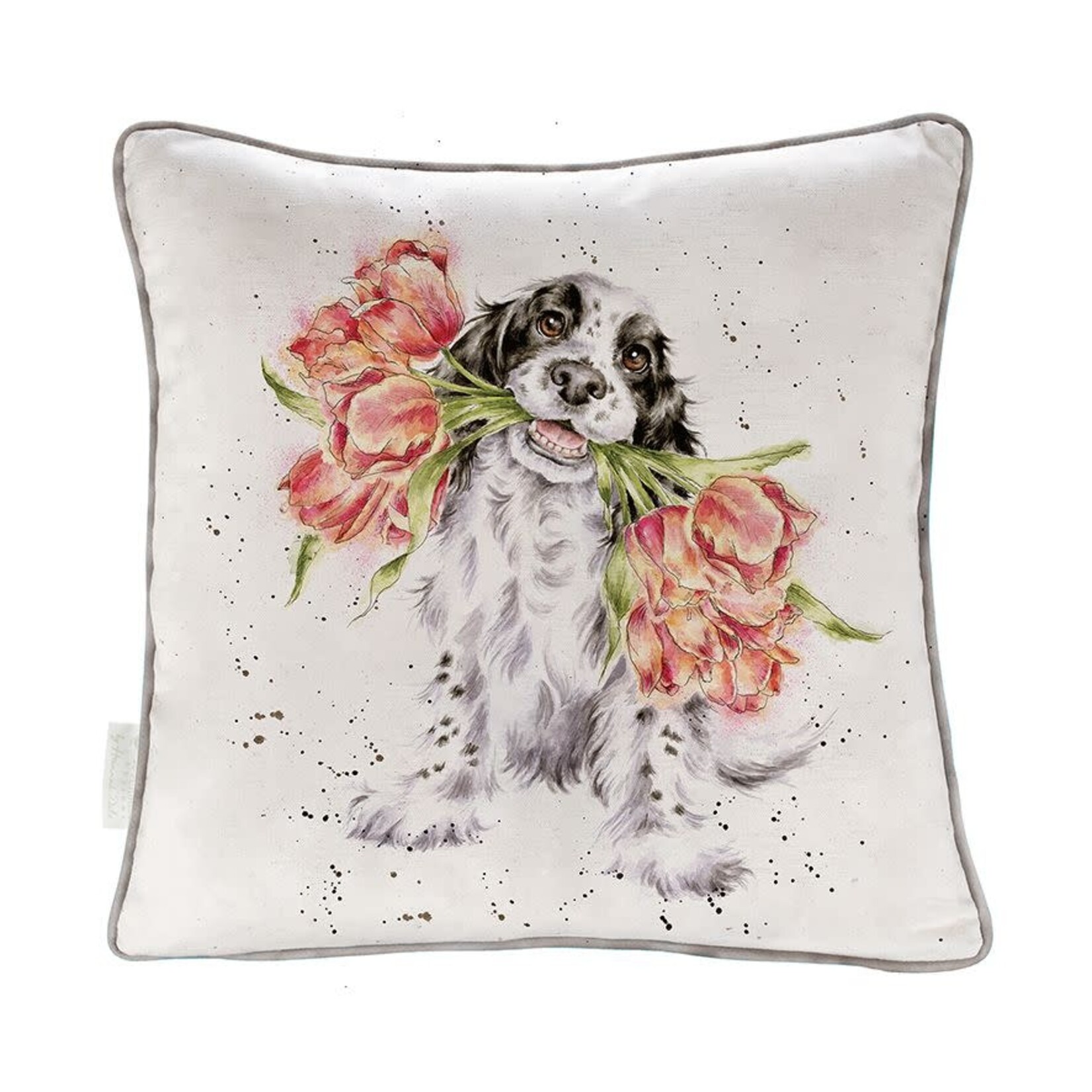 Wrendale Design Kissen Hund Blooming with Love