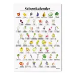 Fidea Design Saisonkalender Poster A3