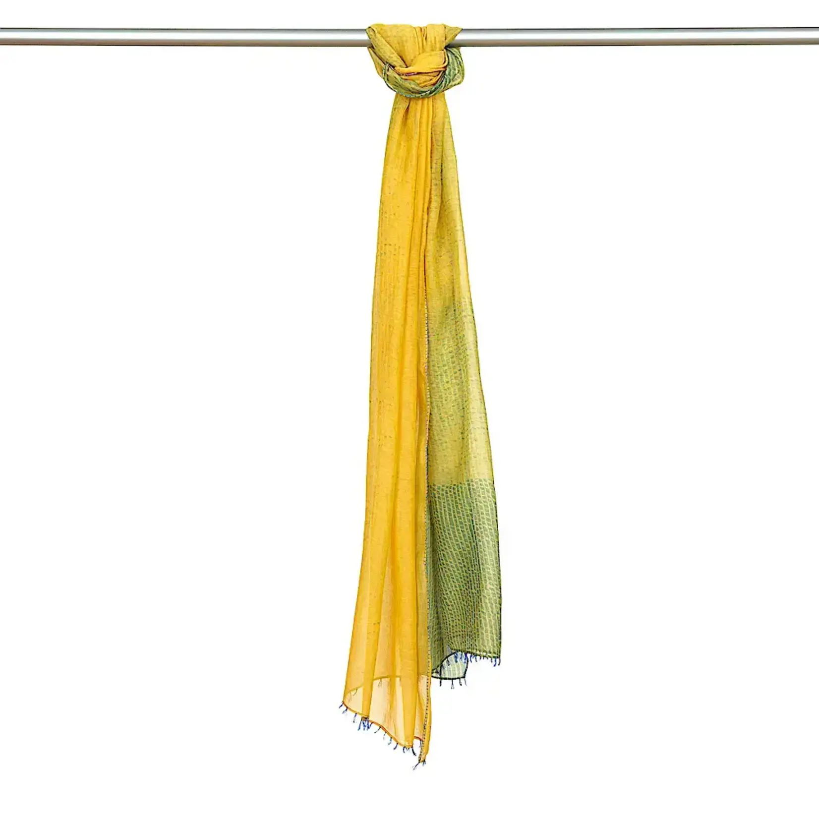 Marigold Row Baumwoll-Seiden-Schal gelb