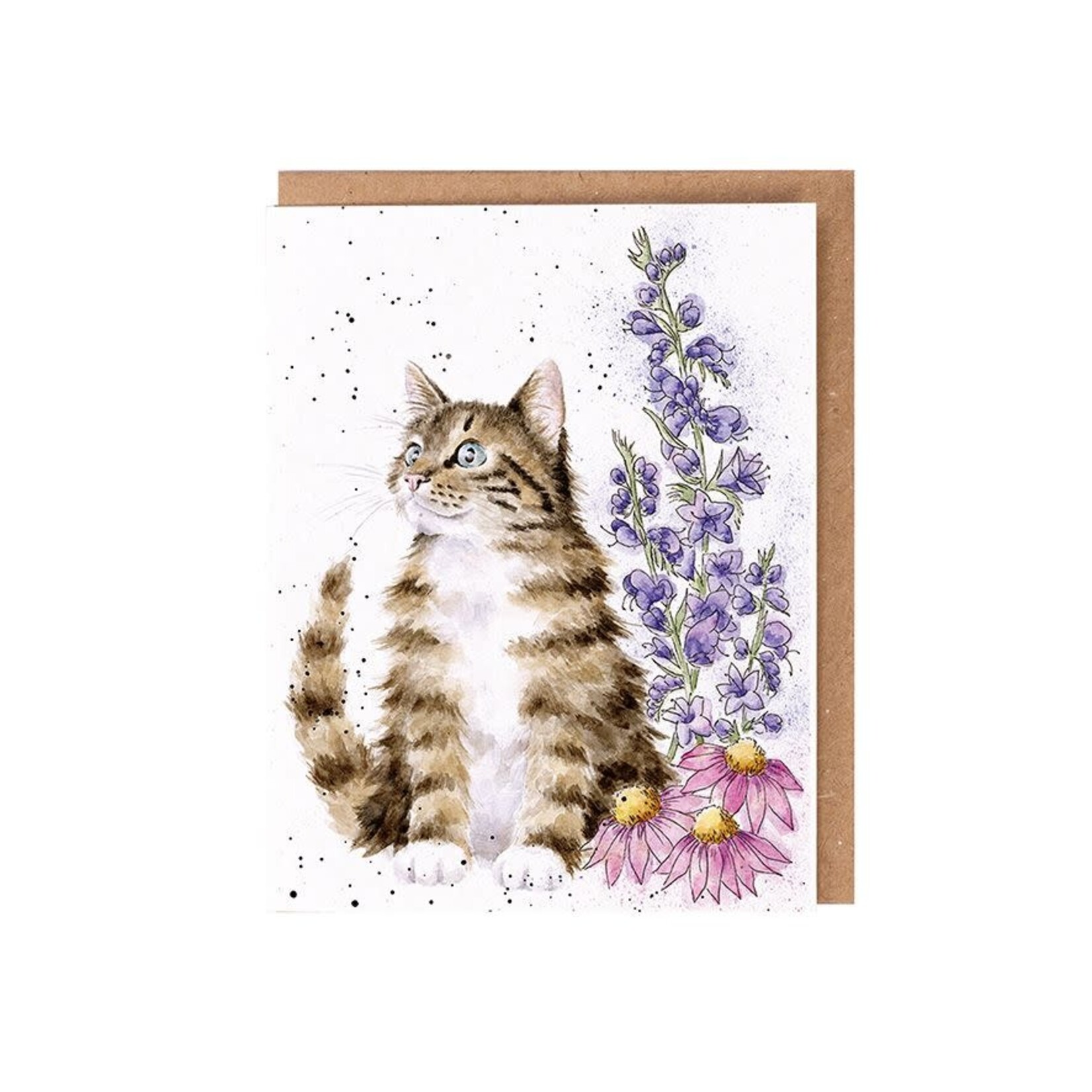 Wrendale Design Karte Whiskers and Wildflowers