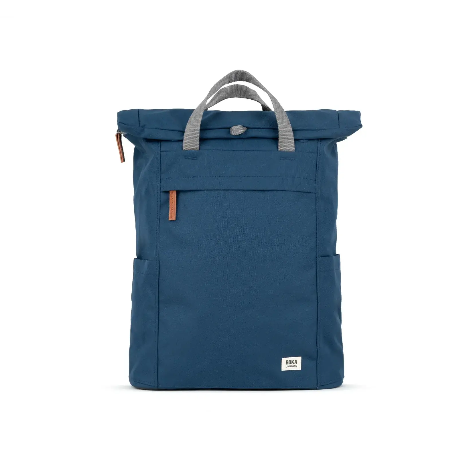 ROKA London Finchley A Deep Blue Recycled Canvas 12-15 recycled bottles