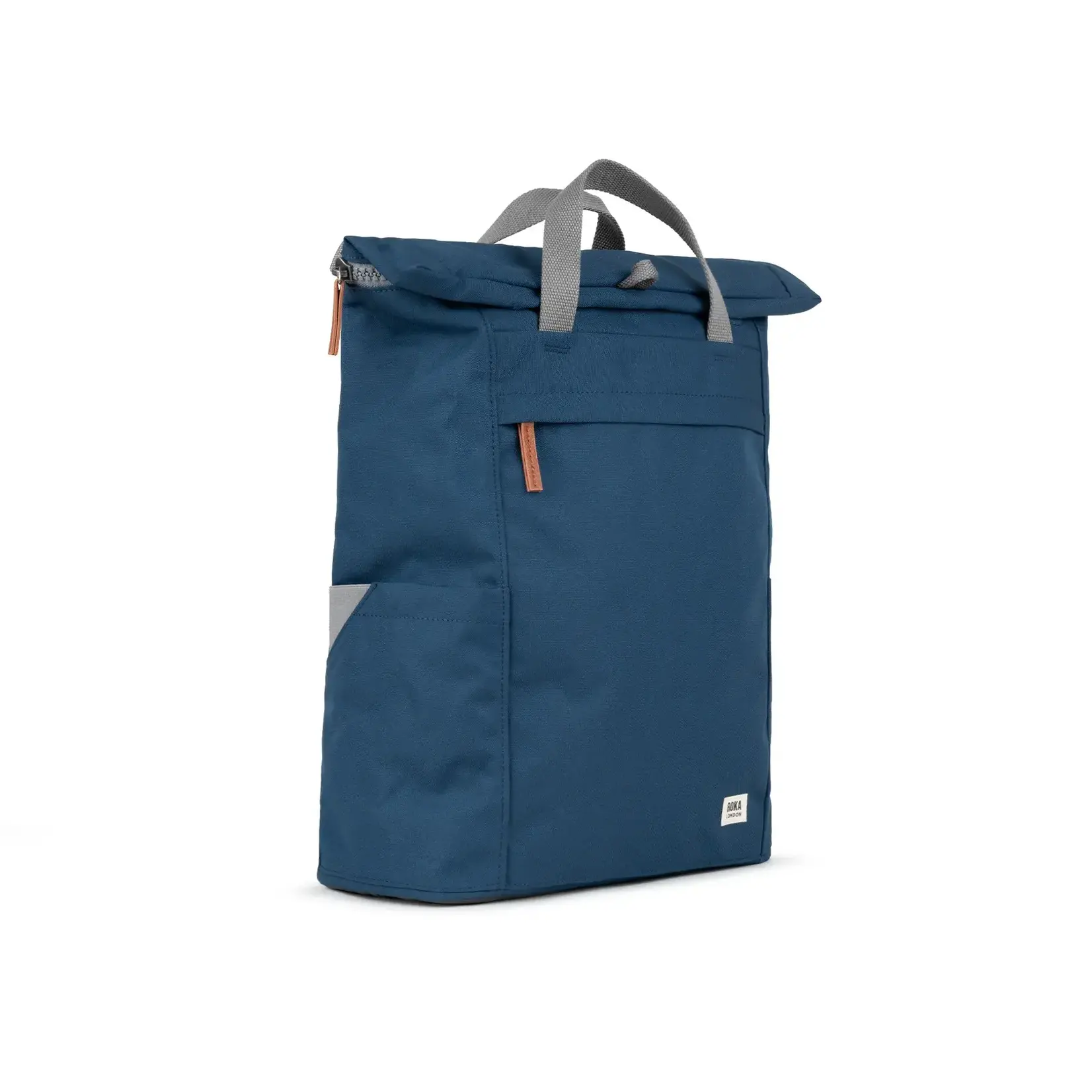 ROKA London Finchley A Deep Blue Recycled Canvas 12-15 recycled bottles