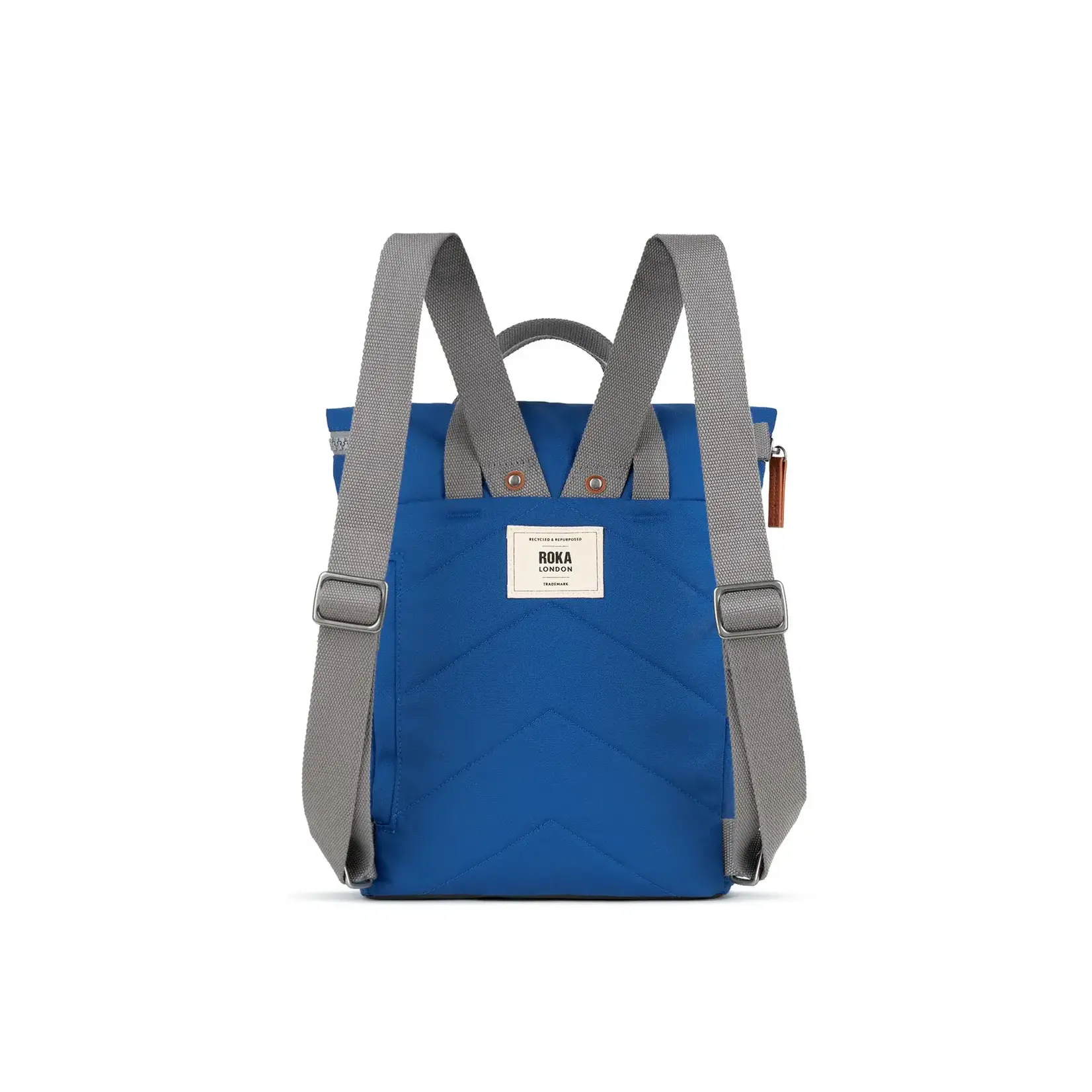 ROKA London Finchley A Galactic Blue Recycled Canvas12-15 recycled bottles Small