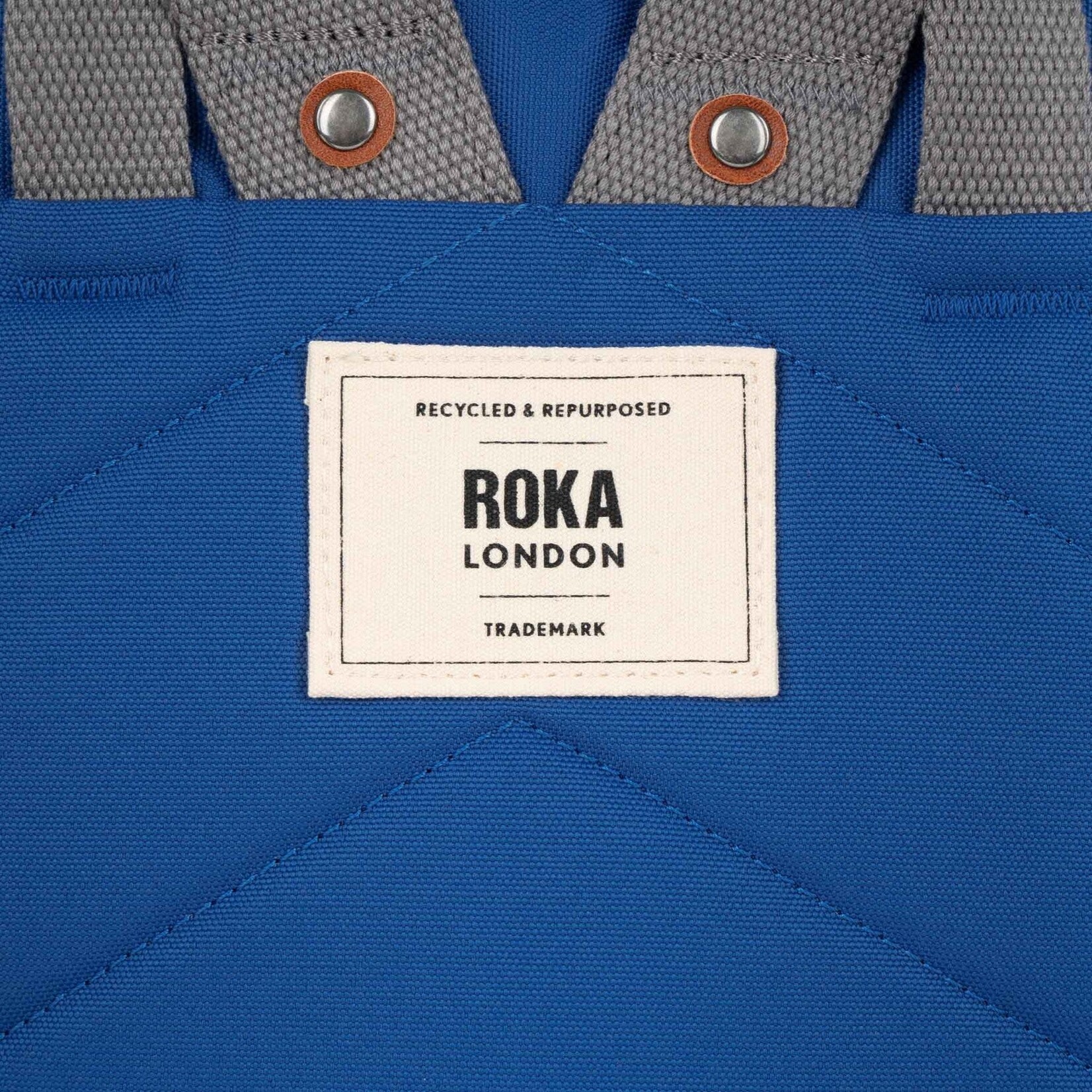 ROKA London Finchley A Galactic Blue Recycled Canvas12-15 recycled bottles Small