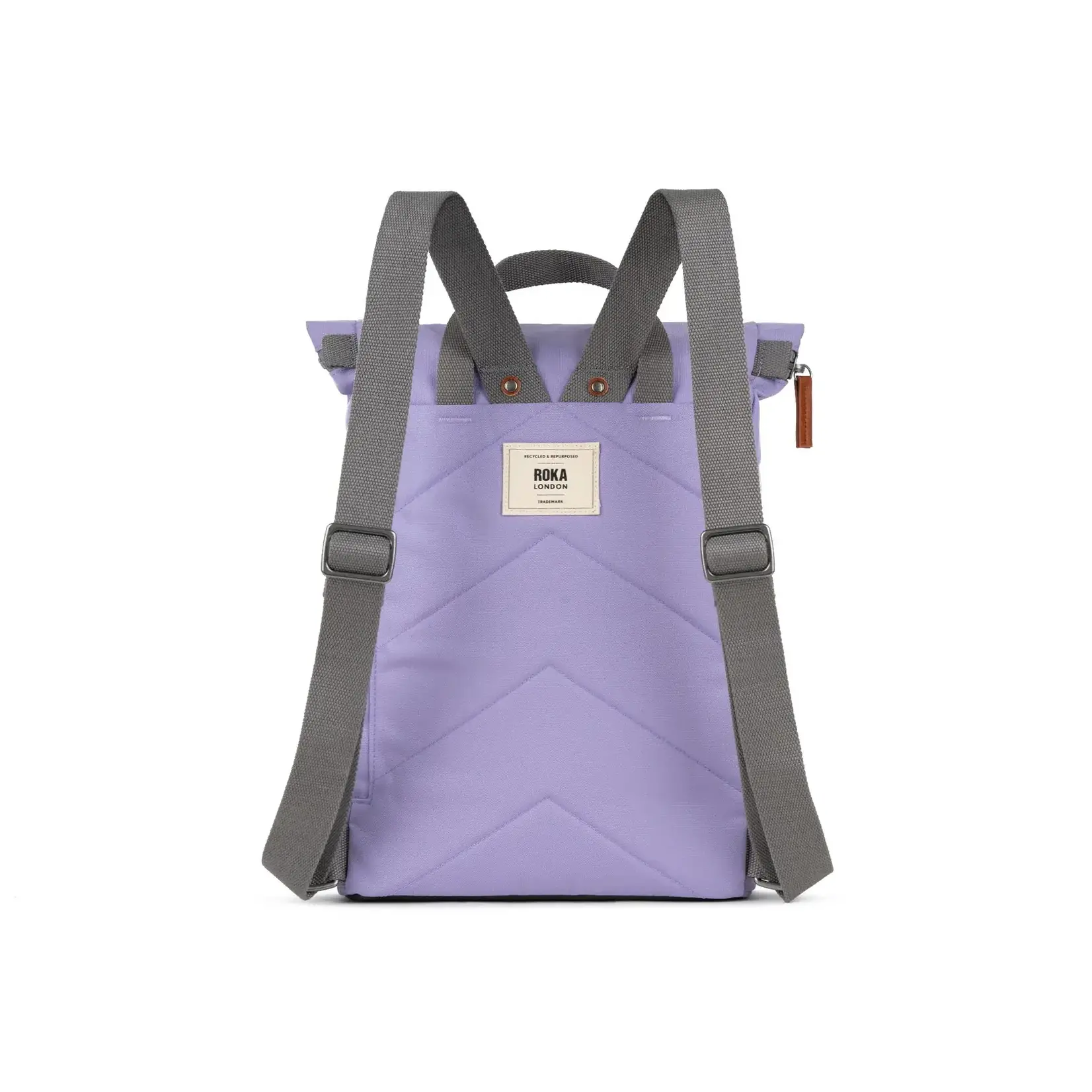 ROKA London Finchley A Lavender Recycled Canvas12-15 recycled bottles Small