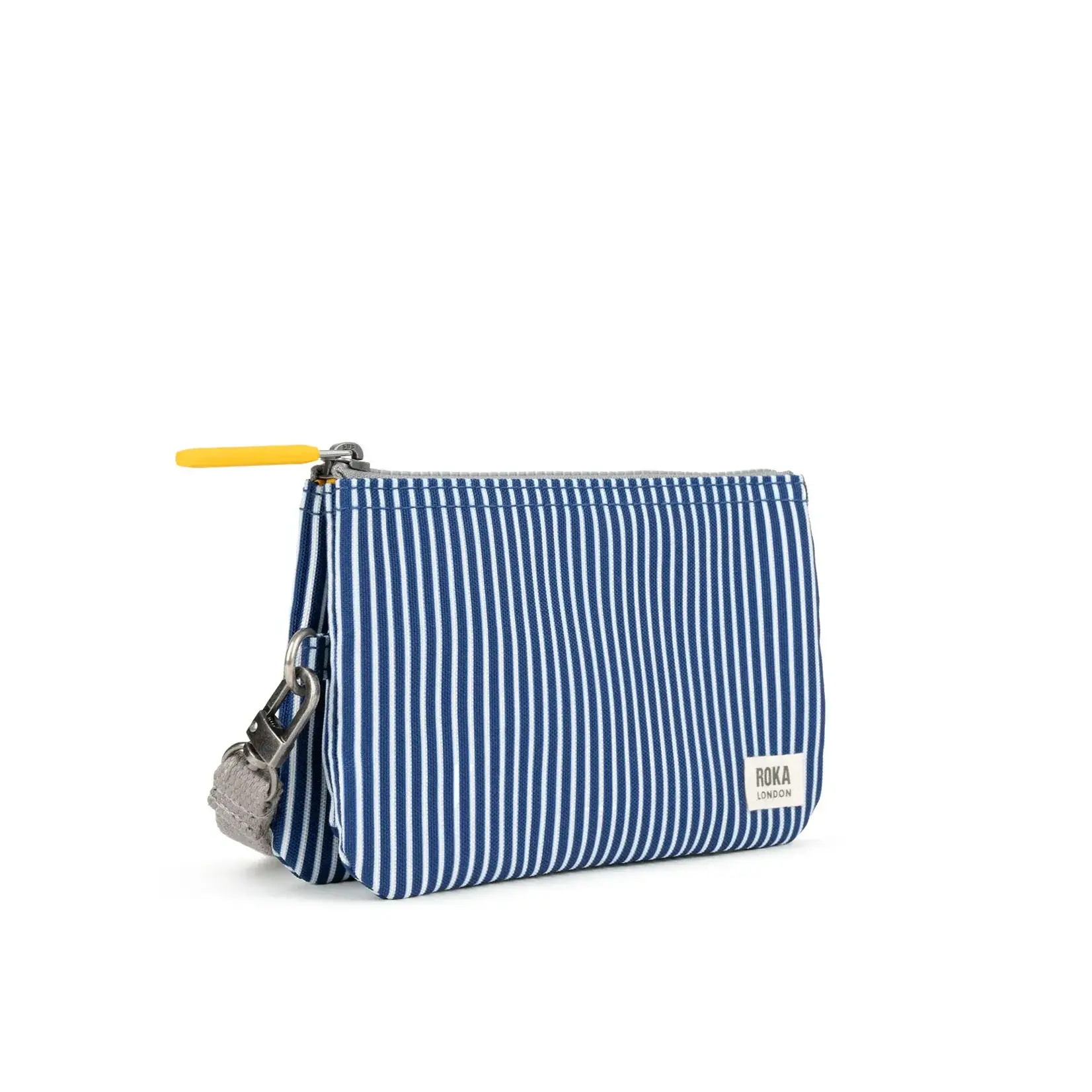 ROKA London Carnaby Hickory Stripe W/Strap Recycled Canvas Medium