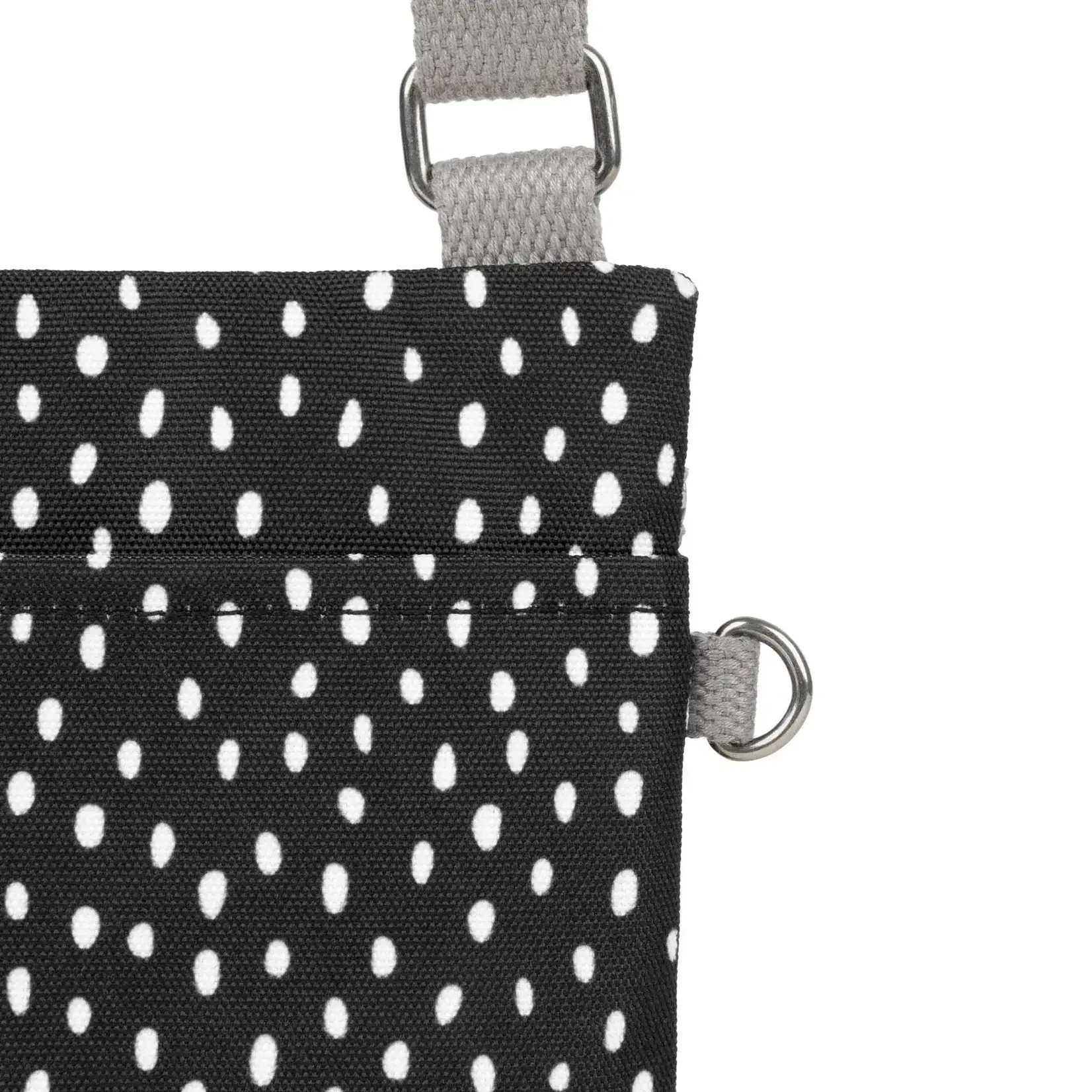 ROKA London Chelsea Drizzle Ash Black Zip Pull XS Recycled Canvas
