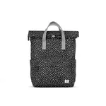 ROKA London Canfield B Drizzle Ash Black Zip Pull Medium Recycled Canvas