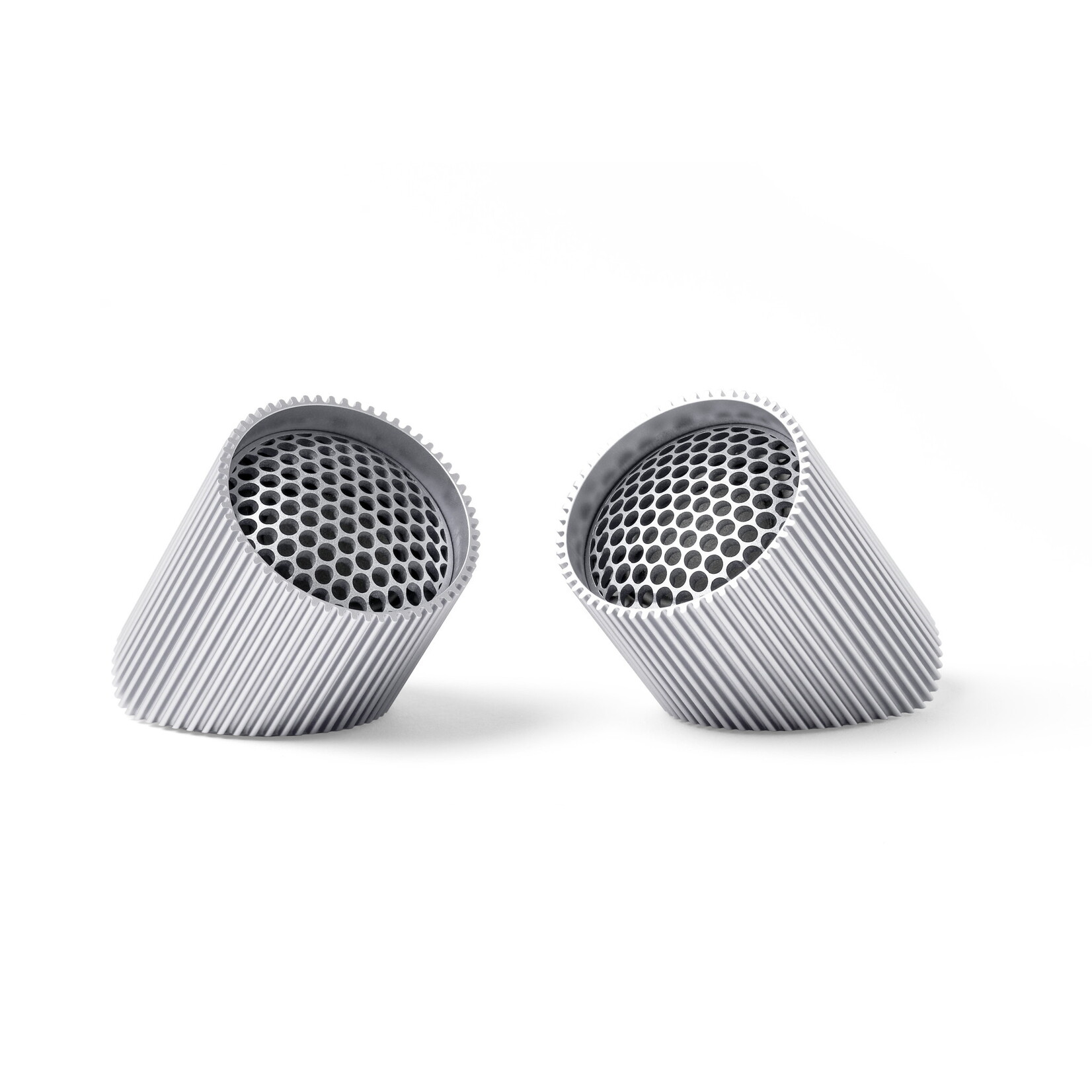 Lexon Ray Speaker Set Magnetisches Bluetooth Lautsprecherset Silber