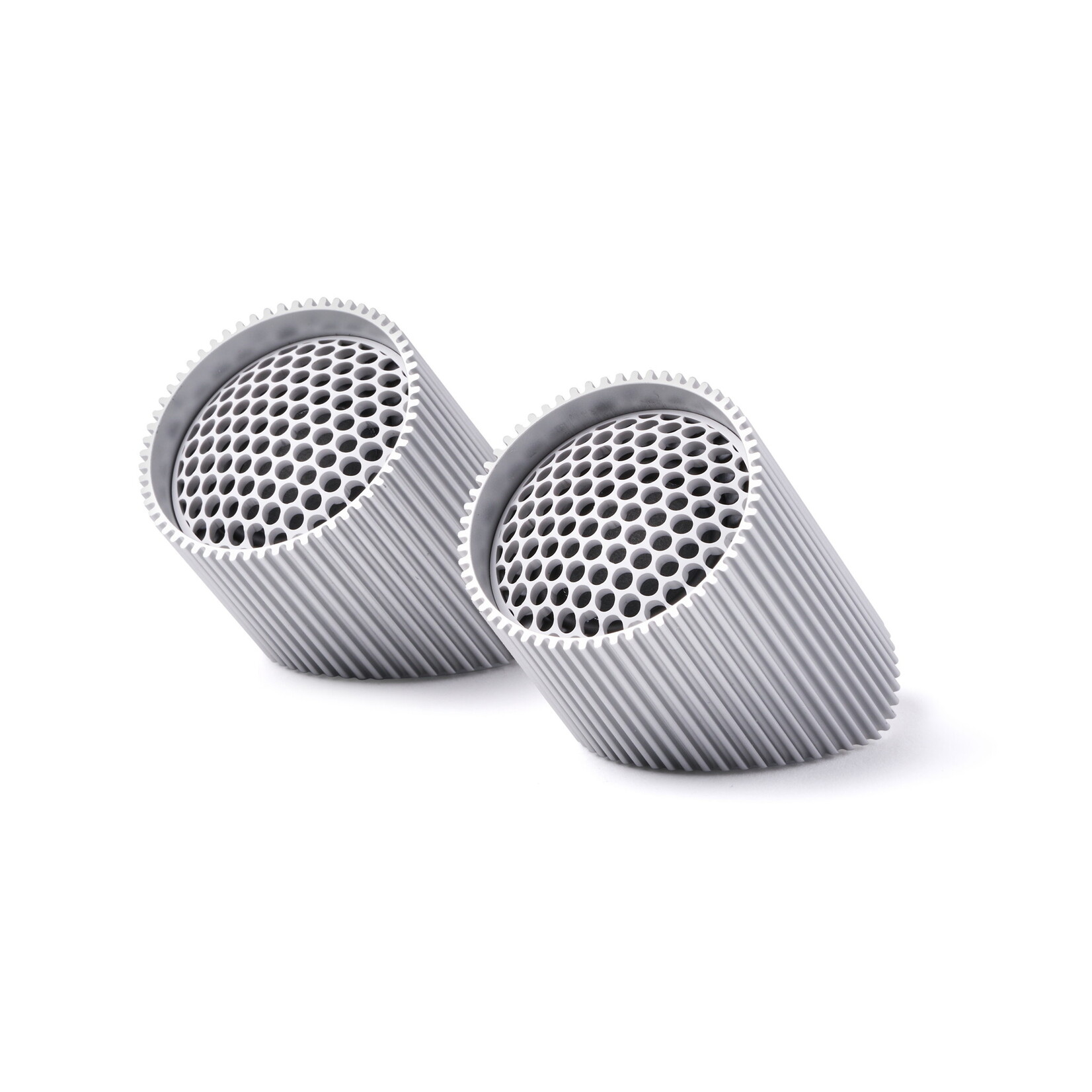 Lexon Ray Speaker Set Magnetisches Bluetooth Lautsprecherset Silber