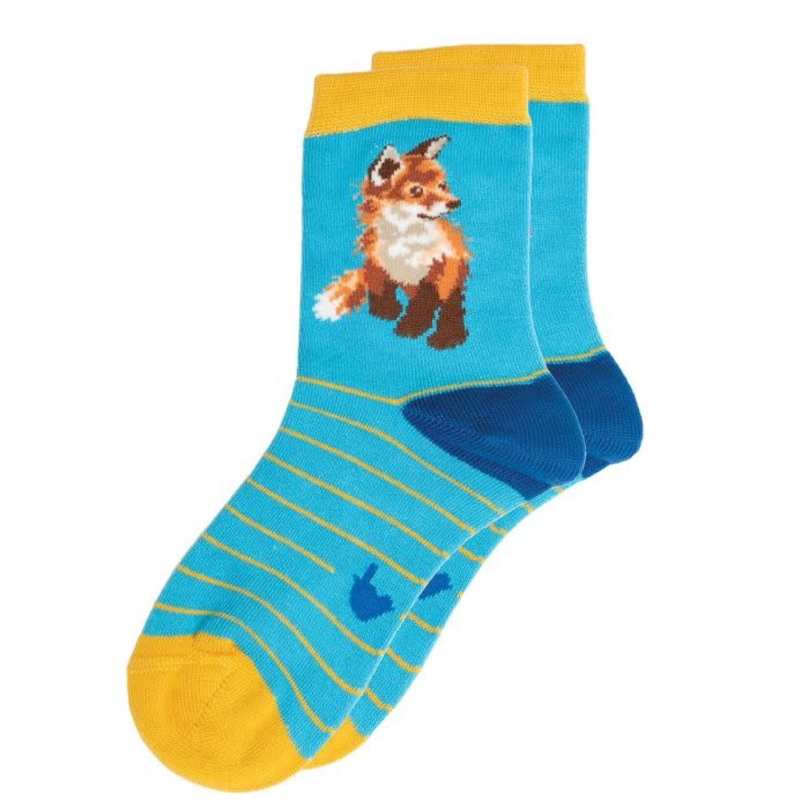 Wrendale Design Kindersocken 'Born to be Wild' Fuchs Grösse 27-31