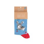 Wrendale Design Kindersocken 'Gentle Jack' Esel Grösse 27-31