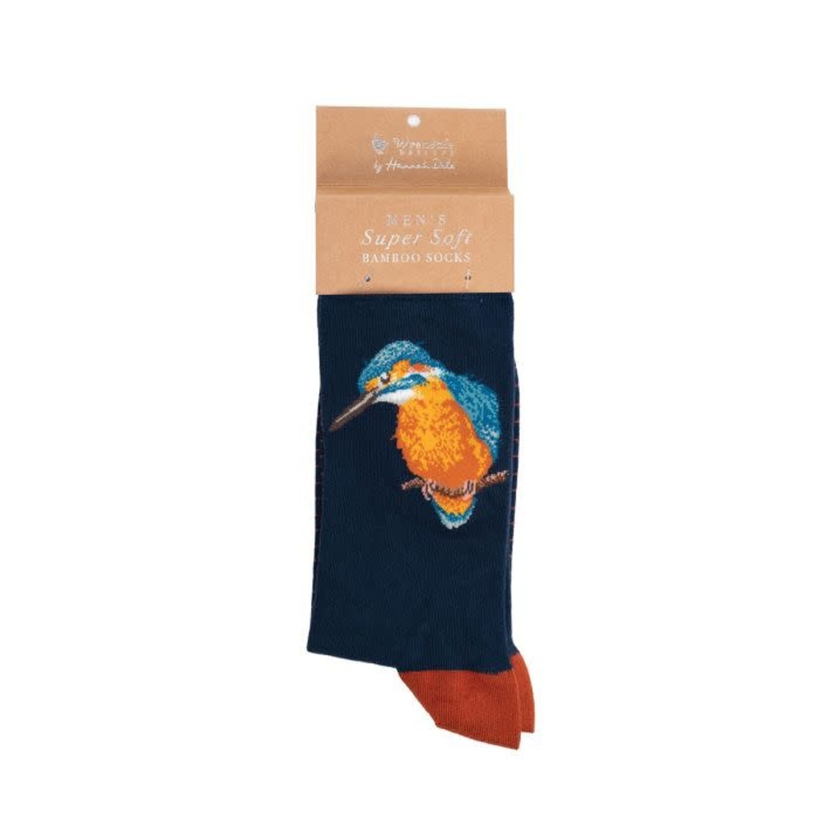 Wrendale Design Männersocken - 'The Kingfisher' Eisvogel